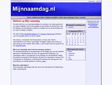 Tablet Screenshot of mijnnaamdag.nl
